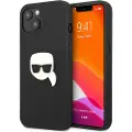 Karl Lagerfeld Klhcp13spkmk Iphone 13 Mini 5.4 Leather Ikonik Karl`s Head Telefonetui
