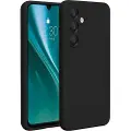 Etteri silikoneetui med mikrofiberforing til Samsung Galaxy A56 5G - Svart