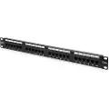 Digitus Patchpanel 1u 24-port Cat5e Unshielded Black Sort Cat5e