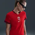 Nike Norge 2025 Stadium Home (kvindehold) Nike Dri-FIT Replica-fodboldspillertrøje til kvinder - rød