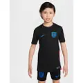 Nike England 2025 Stadium Away (kvindehold) Nike Dri-FIT Replica-fodboldspillertrøje til større børn - sort