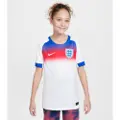 Nike England 2025 Stadium Home (kvindehold) Nike Dri-FIT Replica-fodboldspillertrøje til større børn - blå