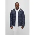 Hugo Boss BOSStil mænd. 50472472 Thor jakke Navy (L), Casual, Polyester, Lange ærmer, Blå