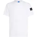Karl Lagerfeld Karl Lagerfeldtil mænd. A3M17003 T-shirt med hvid patch og logo (XS), Casual, Korte ærmer, Økologisk bomuld, Bæredygtig