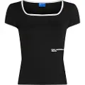 Karl Lagerfeld Milano Piping T-shirt Med Korte ærmer