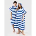 Blue Tomato Terry Stripes Surf poncho blå