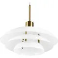 Dyberg Larsen - Pendel DL31 opal - Messing - Loftpendler - - Homeroom