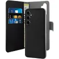 Puro Samsung Galaxy S23 FE Puro 2-i-1 Magnetisk Pung Taske - Sort