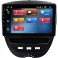 AUTO NAWIGACJE Citroen C1 2005-2014 Android Fr10 4/64 Rds1 To 207t Kiso Bilradio Med Skærm