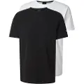 Hugo Boss BOSStil mænd. 50543816 Pakke 2 Basic T-shirts sort (XL), Casual, Bomuld, Korte ærmer