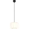 TRIO Japandi Pendellampe Sort med Hvid 25cm - Madleine