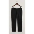 Gant Ganttil mænd. 1505221 Slim Fit twill chino-bukser sort (33/30), Casual, Bomuld