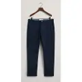 Gant Ganttil mænd. 1505220 Slim Fit Tech Prep navy chino-bukser (31/30), Casual, Bomuld, Økologisk bomuld