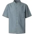 Pepe Jeans Pepe Jeanstil mænd. PM308820 Mace Tint grøn skjorte (S), Casual, Bomuld, Korte ærmer