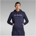 G-Star G-Startil mænd. D20022-A613-6067 Graphic Core Hooded Sweatshirt navy (S), Casual, Bomuld, Lange ærmer, Blå