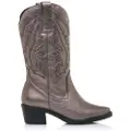 Mtng MTNGtil kvinder. 58964 Dark Silver Teo Boots -Højde hæl 5cm (37), Sølvfarvet, 5-8 cm, Ingen, Casual