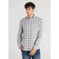 LOIS Jeans Lois Jeanstil mænd. 145713081 Blå ternet skjorte med print (XL), Casual, Bomuld, Lange ærmer