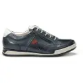 Fluchos Fluchostil mænd. F0148 Sneakers i læder Etna F0148 marine (39), Fast, Lynlås, Casual, Blå