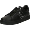 Emporio Armani EA7unisex. X8X102_XK346 Klassiske lædersko i sort (39 1/3), Fast, Blonder, Casual