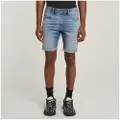 G-Star G-Startil mænd. D10481-D760-H071 Shorts 3301 Slim blå (27), Casual, Bomuld, Denim