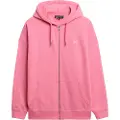 Superdry Superdrytil kvinder. W2012350A Studios Pink sweatshirt med lynlås (M), Casual, Genanvendt polister, Bæredygtig