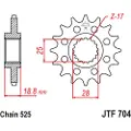 JT Sprockets 525 Ru Jtf704.17rb Steel Forreste Tandhjul