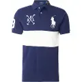 Ralph Lauren Polo Ralph Laurentil mænd. 710978079001 Custom Slim Fit poloshirt med Big Pony navy (S), Casual, Bomuld, Korte ærmer, Blå