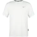 Nike Miler Breathe Dri-FIT-løbeoverdel med korte ærmer til mænd - hvid