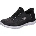 SKECHERS Skecherstil kvinder. 149937 Slip-ins Summits Dazzling Haze sko sort (40), Stof, 1-3 cm, Blonder, Casual