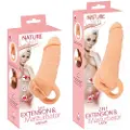Natur Haut - penisovertræk og kunstskede - 18 cm (natur)