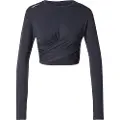 Nebbia Cropped Elevated T-shirt Med Lange ærmer