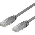 Deltaco U/UTP Cat6 patchkabel 3m, grå 7340004610373 Modsvarer: N/A