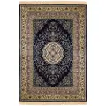 KMCarpets - Viskosetæppe Casablanca - Blå - Fladvævede tæpper - - Homeroom