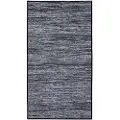 KMCarpets - Gummieret tæppe Struktur - Sort - Plasttæpper - - Homeroom