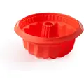 Lékué Bundt pande 22 cm, rød, silikone, Lékué