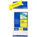 Brother Tape 36mm Tze-661 Sort/gul