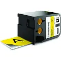 Dymo Tape Vinyl 54mm Sort/gul - Xtl