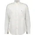 Gant Ganttil mænd. 3000200 Regular Fit Oxford-skjorte hvid (M), Casual, Bomuld, Lange ærmer, Bæredygtig