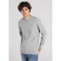 LOIS Jeans Lois Jeanstil mænd. 166043024 Basic sweatshirt uden hætte, grå (XL), Casual, Bomuld
