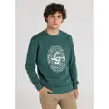 LOIS Jeans Lois Jeanstil mænd. 166033013 Elite Graphic Sweatshirt uden hætte, grøn (XL), Casual, Bomuld