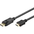 Goobay DisplayPort 1.2 - HDMI 1.4 - 1m - Sort