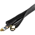 Deltaco Nylon Cable Sorting Stocking 3m Black