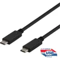 Deltaco Usbc-1402 Usb-kabel Usb 3.2 Gen 2 (3.1 Gen 2) 1 M Sort 1m. Usb C Usb C Sort