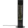 NSH Nordic Terrassevarmer 1800W gulvmodel, remote, soft touch, sort