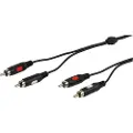 Vivanco Audiokabel, 2xRCA Han - 2xRCA Han, 2,5 m 4008928410136 Modsvarer: N/A