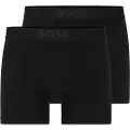 Hugo Boss BOSStil mænd. 50475677 Pakke 2 sorte UltraSoft boksershorts i sort (S), Afslappet, Modal