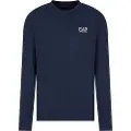 Emporio Armani EA7til mænd. 8NPT28_PJVQZ Core Identiy navy langærmet t-shirt i bomuld (XXL), Casual, Sport, Multisport, Lange ærmer, Blå