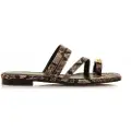 Mustang Mustangtil kvinder. 54912 Sandaler i læder Necane Brown (38), Brun, Stof, 1-3 cm, Ingen, Casual
