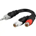 Deltaco Adapter 3.5mm 2 X Rca