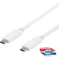 Deltaco Usbc-1406 Usb-kabel 0.5 M Usb 3.2 Gen 2 (3.1 Gen 2) Hvid 0.5m. Usb C Usb C Hvid